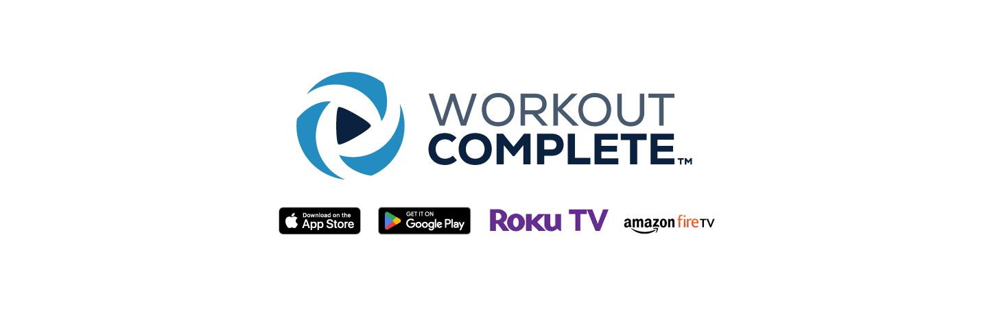 Workout Complete app on TV and phone